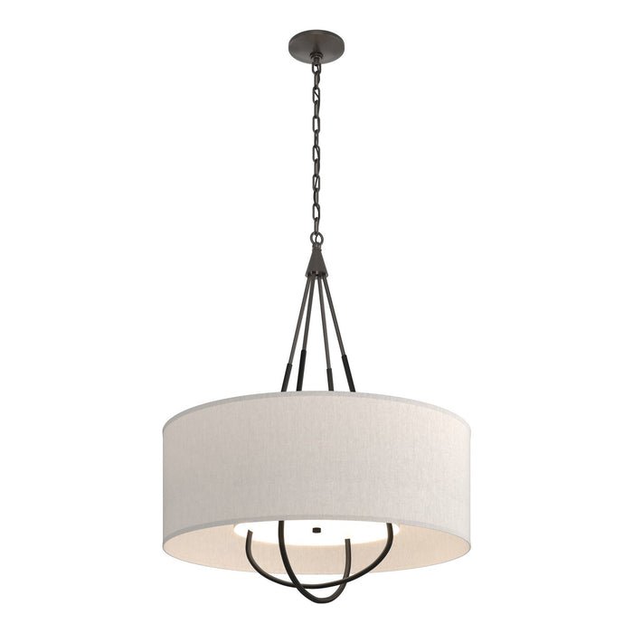 Loop Pendant in Oil Rubbed Bronze with Black Accent - 104230-SKT-14-10-SE2811 by Hubbardton Forge