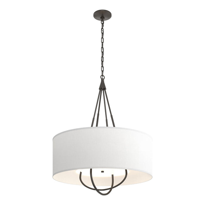 Loop Pendant in Oil Rubbed Bronze with Oil Rubbed Bronze Accent - 104230-SKT-14-14-SF2811 by Hubbardton Forge