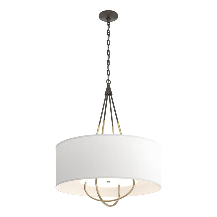 Loop Pendant in Oil Rubbed Bronze with Modern Brass Accent - 104230-SKT-14-86-SF2811 by Hubbardton Forge