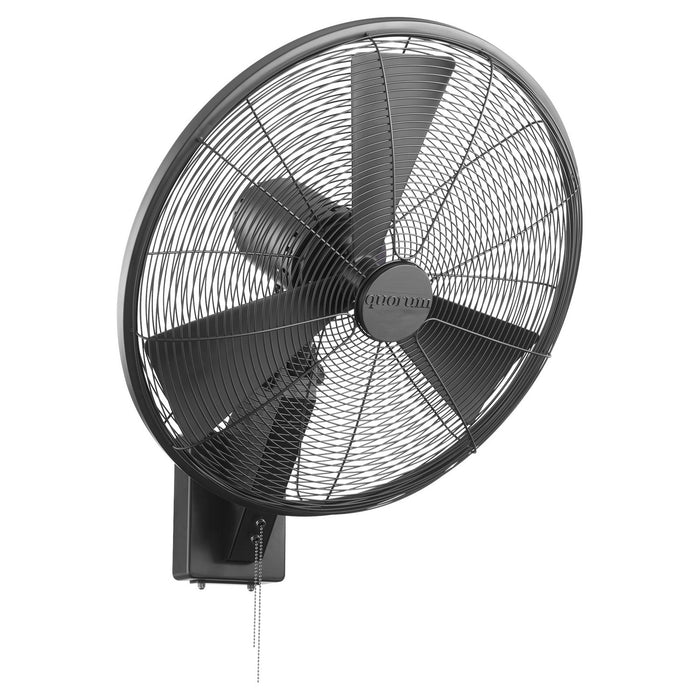 Quorum Impulse Traditional Patio Fan in Matte Black (93203-59)