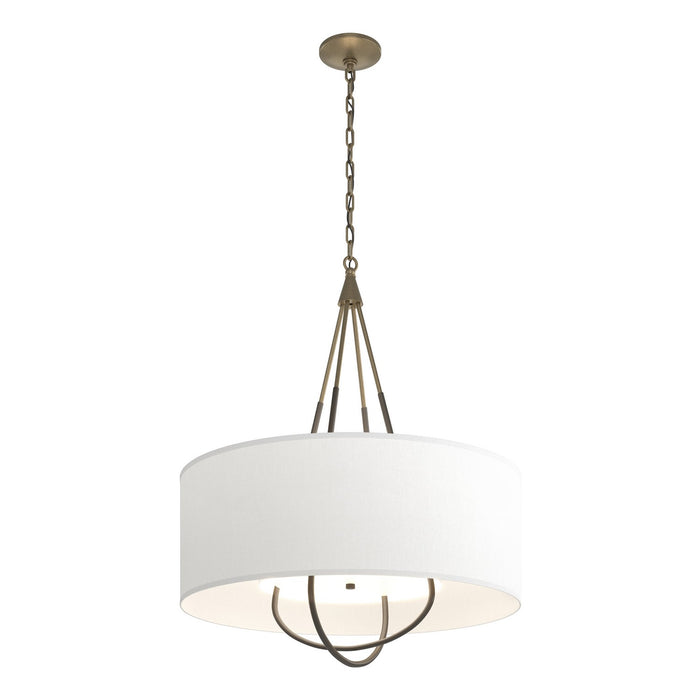 Loop Pendant in Soft Gold with Dark Smoke Accent - 104230-SKT-84-07-SF2811 by Hubbardton Forge