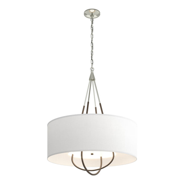 Loop Pendant in Sterling with Bronze Accent - 104230-SKT-85-05-SF2811 by Hubbardton Forge