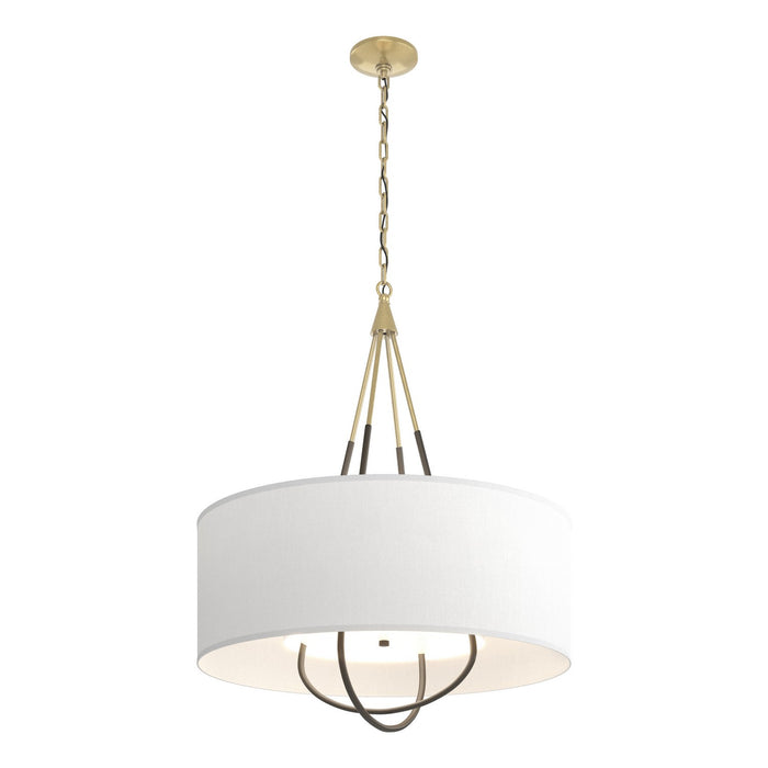 Loop Pendant in Modern Brass with Dark Smoke Accent - 104230-SKT-86-07-SF2811 by Hubbardton Forge