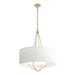 Loop Pendant in Modern Brass with Sterling Accent - 104230-SKT-86-85-SF2811 by Hubbardton Forge