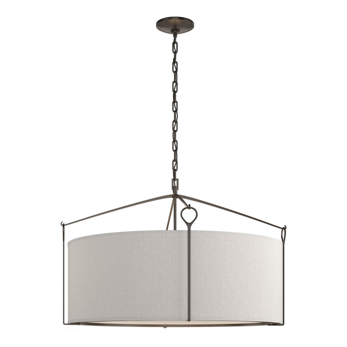 Bow Large Pendant in Oil Rubbed Bronze - 104255-SKT-14-SE2899 by Hubbardton Forge