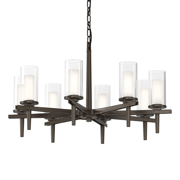 Constellation 8 Arm Chandelier in Bronze - 104305-SKT-05-ZU0323 by Hubbardton Forge