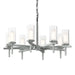 Constellation 8 Arm Chandelier in Vintage Platinum - 104305-SKT-82-ZU0323 by Hubbardton Forge