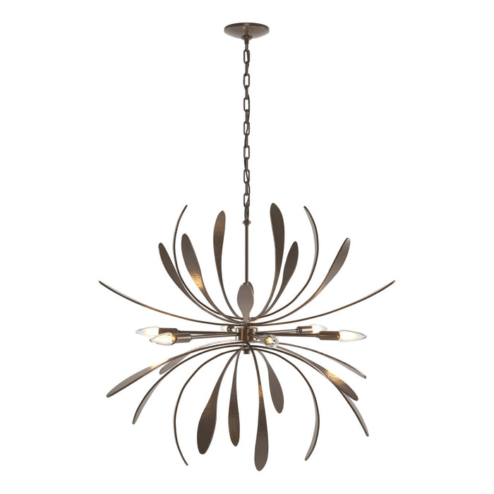 Dahlia Chandelier in Bronze - 104350-SKT-05 by Hubbardton Forge