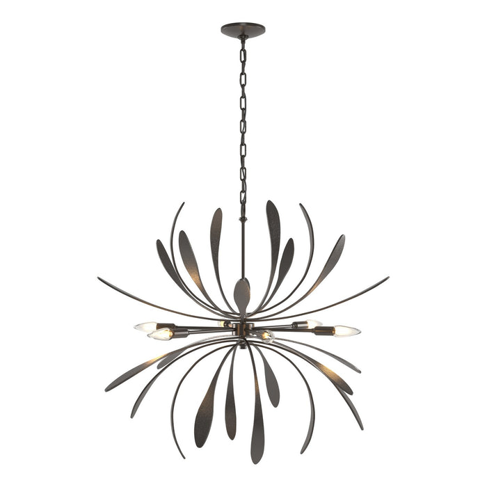 Dahlia Chandelier in Oil Rubbed Bronze - 104350-SKT-14 by Hubbardton Forge