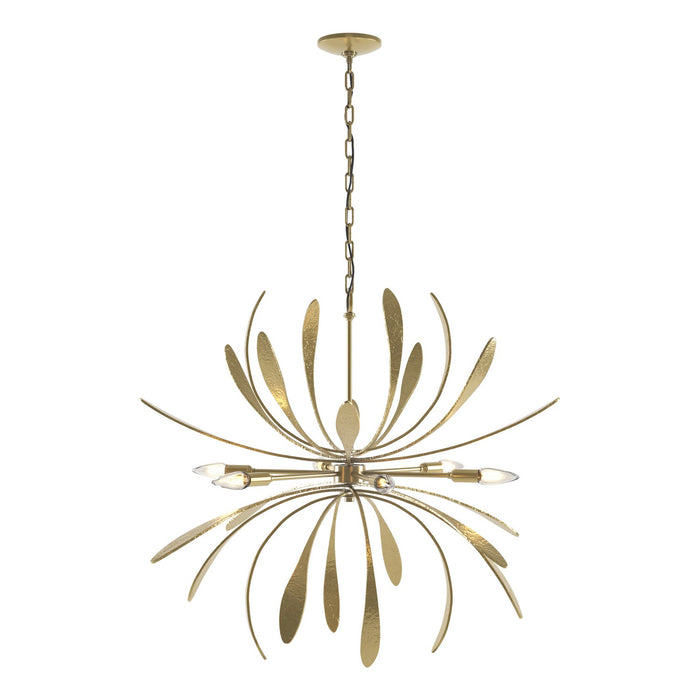 Dahlia Chandelier in Modern Brass - 104350-SKT-86 by Hubbardton Forge