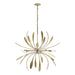 Dahlia Chandelier in Modern Brass - 104350-SKT-86 by Hubbardton Forge