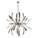 Dahlia Large Chandelier in Bronze - 104355-SKT-05 by Hubbardton Forge