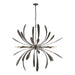 Dahlia Large Chandelier in Dark Smoke - 104355-SKT-07 by Hubbardton Forge