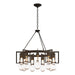 Apothecary Circular Chandelier in Dark Smoke - 104360-SKT-07-ZM0572 by Hubbardton Forge