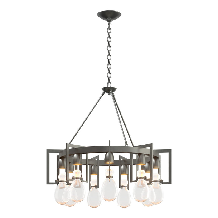 Apothecary Circular Chandelier in Vintage Platinum - 104360-SKT-82-ZM0572 by Hubbardton Forge