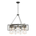 Apothecary Circular Chandelier in Vintage Platinum - 104360-SKT-82-ZM0572 by Hubbardton Forge