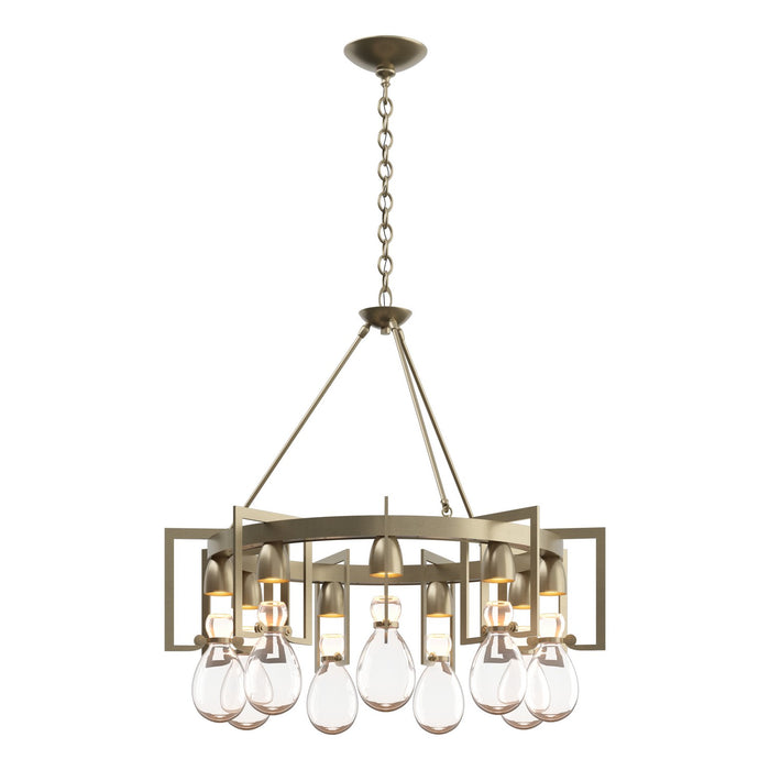 Apothecary Circular Chandelier in Soft Gold - 104360-SKT-84-ZM0572 by Hubbardton Forge