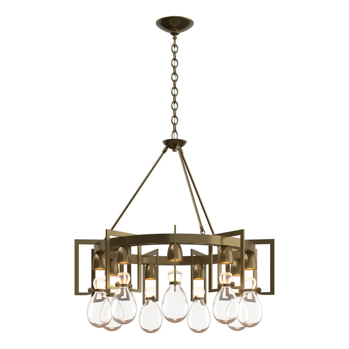 Apothecary Circular Chandelier in Modern Brass - 104360-SKT-86-ZM0572 by Hubbardton Forge