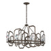 Gatsby Chandelier in Bronze - 105020-SKT-05-CR by Hubbardton Forge