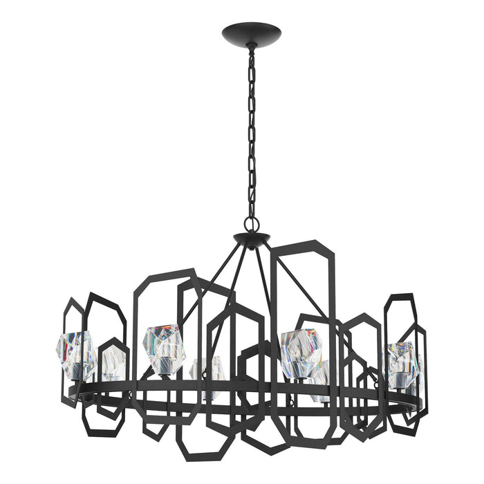 Gatsby Chandelier in Black - 105020-SKT-10-CR by Hubbardton Forge