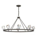 Gatsby 8-Light Chandelier in Dark Smoke - 105021-SKT-07-CR by Hubbardton Forge