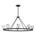 Gatsby 8-Light Chandelier in Black - 105021-SKT-10-CR by Hubbardton Forge