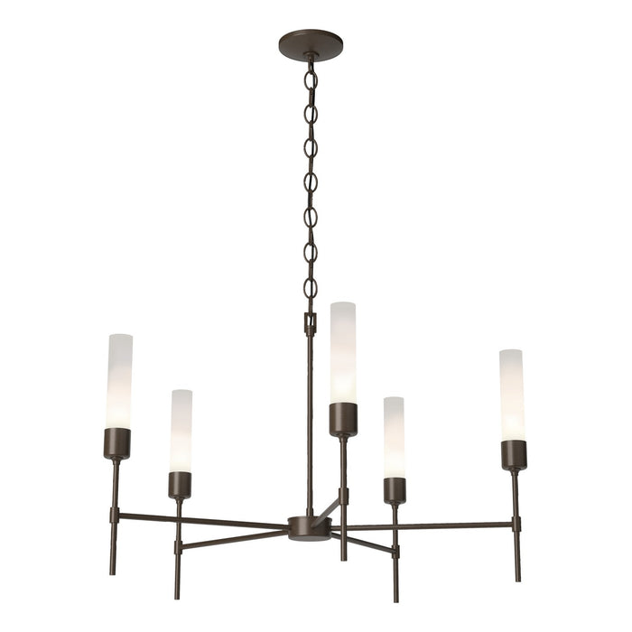 Vela 5 Arm Chandelier in Bronze - 105045-SKT-05-FD0611 by Hubbardton Forge