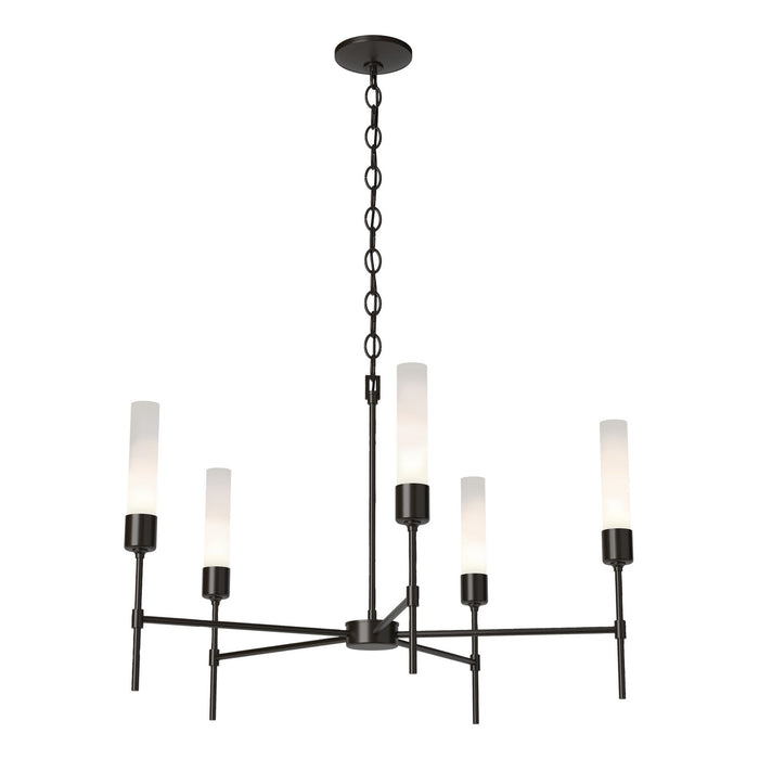 Vela 5 Arm Chandelier in Oil Rubbed Bronze - 105045-SKT-14-FD0611 by Hubbardton Forge