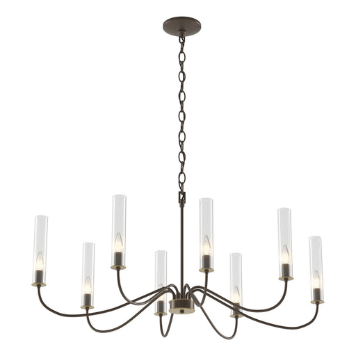 Grace 8-Arm Chandelier in Bronze - 105050-SKT-05-BR-ZM0611 by Hubbardton Forge