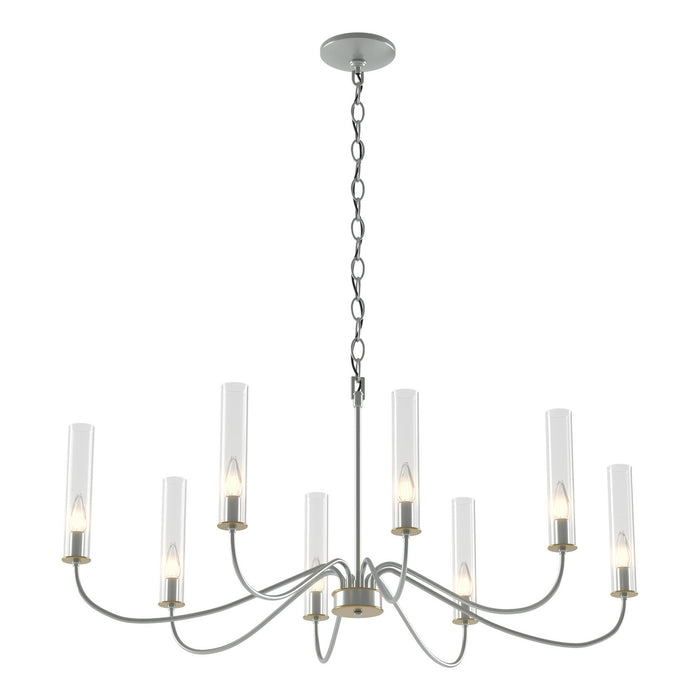 Grace 8-Arm Chandelier in Vintage Platinum - 105050-SKT-82-BR-ZM0611 by Hubbardton Forge