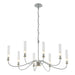 Grace 8-Arm Chandelier in Vintage Platinum - 105050-SKT-82-BR-ZM0611 by Hubbardton Forge