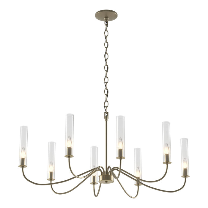 Grace 8-Arm Chandelier in Soft Gold - 105050-SKT-84-BR-ZM0611 by Hubbardton Forge