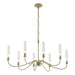 Grace 8-Arm Chandelier in Modern Brass - 105050-SKT-86-BR-ZM0611 by Hubbardton Forge