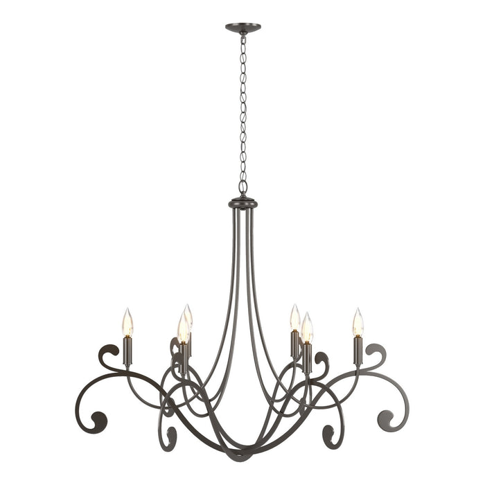 Bella 6 Arm Chandelier in Oil Rubbed Bronze - 105055-SKT-14 by Hubbardton Forge