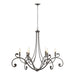 Bella 6 Arm Chandelier in Oil Rubbed Bronze - 105055-SKT-14 by Hubbardton Forge