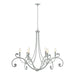 Bella 6 Arm Chandelier in Vintage Platinum - 105055-SKT-82 by Hubbardton Forge