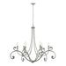 Bella 6 Arm Chandelier in Sterling - 105055-SKT-85 by Hubbardton Forge