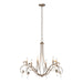 Stella 6 Arm Chandelier in Bronze - 105057-SKT-05-CR by Hubbardton Forge