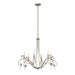 Stella 6 Arm Chandelier in Dark Smoke - 105057-SKT-07-CR by Hubbardton Forge