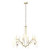 Stella 6 Arm Chandelier in Soft Gold - 105057-SKT-84-CR by Hubbardton Forge