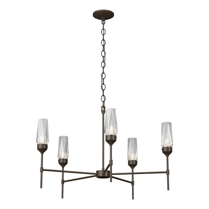 Luma 5 Arm Chandelier in Bronze - 105060-SKT-05-CR by Hubbardton Forge