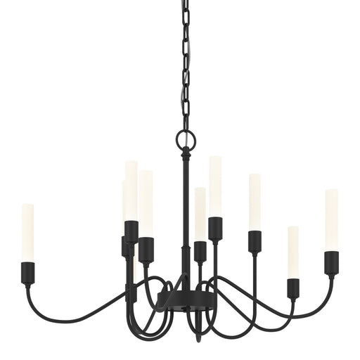 Lisse 10 Arm Chandelier in Black - 106030-SKT-10 by Hubbardton Forge