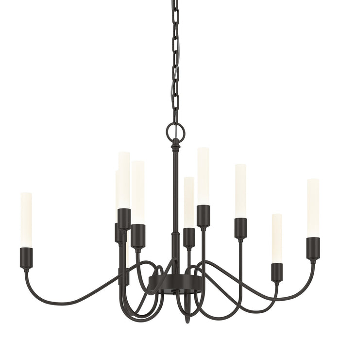 Lisse 10 Arm Chandelier in Oil Rubbed Bronze - 106030-SKT-14 by Hubbardton Forge