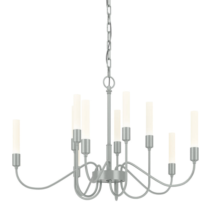 Lisse 10 Arm Chandelier in Vintage Platinum - 106030-SKT-82 by Hubbardton Forge