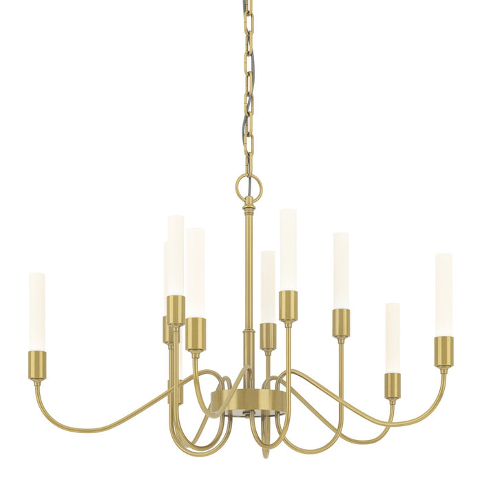 Lisse 10 Arm Chandelier in Modern Brass - 106030-SKT-86 by Hubbardton Forge