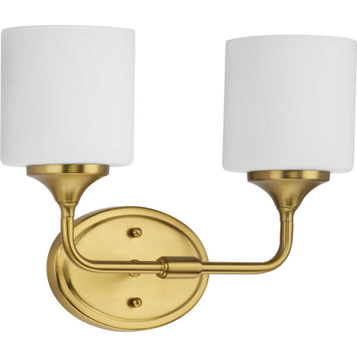 P2802-191- Lynzie 2-Light Bath in Brushed Gold by Progress Lighting