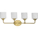 P2804-191- Lynzie 4-Light Bath in Brushed Gold by Progress Lighting