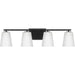 P300464-31M- Vertex 4-Light Bath in Matte Black by Progress Lighting