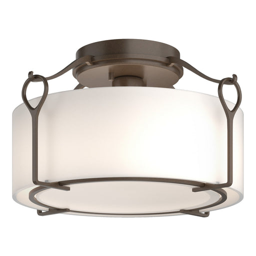 Bow Medium Semi-Flush in Bronze - 121142-SKT-05-GG0218 by Hubbardton Forge