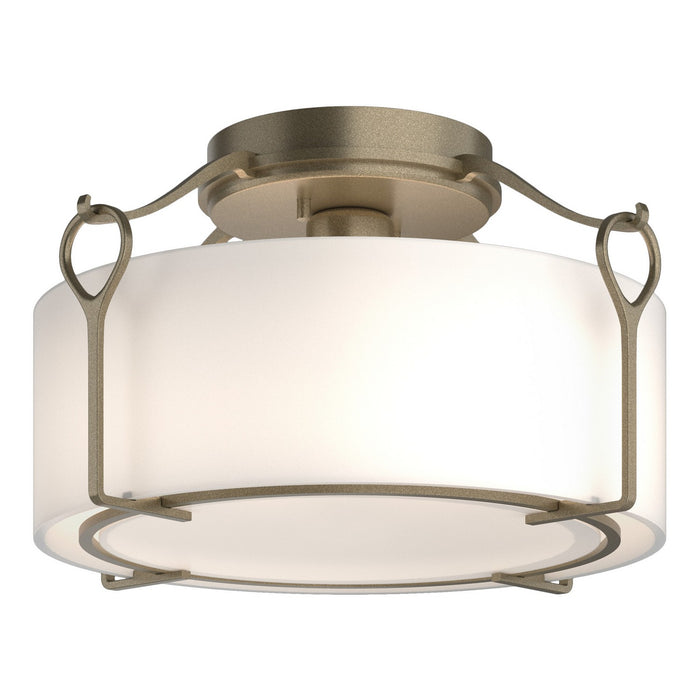 Bow Medium Semi-Flush in Soft Gold - 121142-SKT-84-GG0218 by Hubbardton Forge